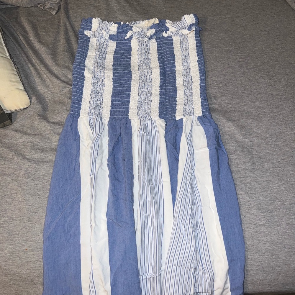 Stripped tub top dress